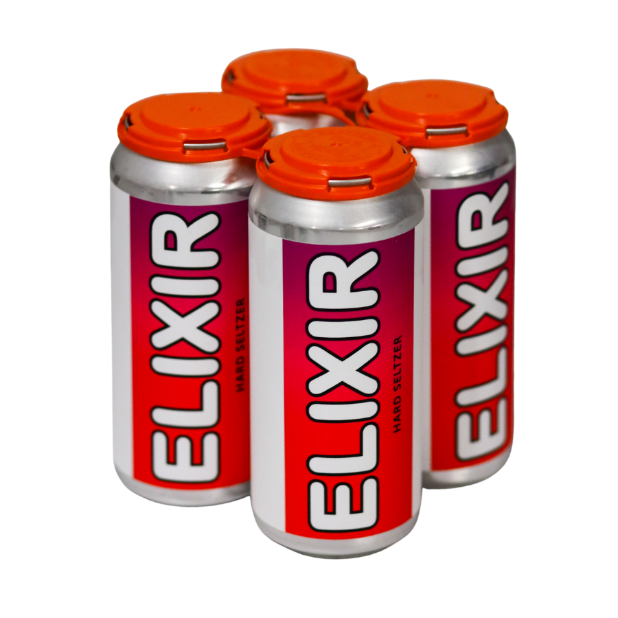 Elixir Hibiscus & Orange Seltzer 4pk/16 Oz