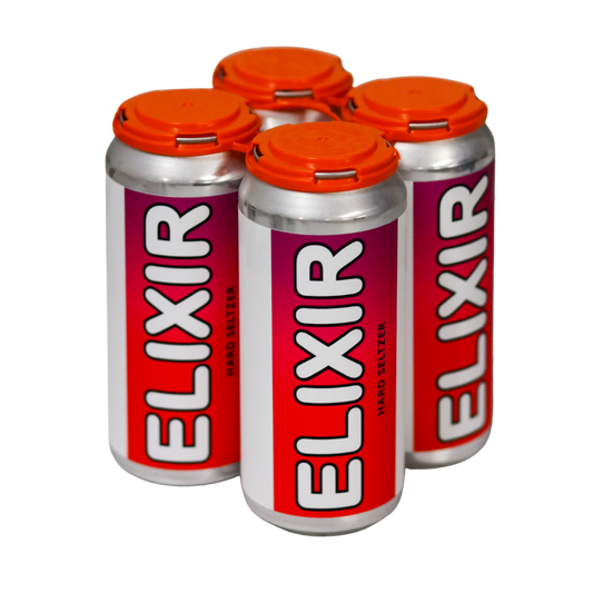 Elixir Hibiscus & Orange Seltzer 4pk/16 Oz
